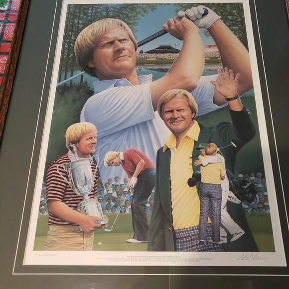 Jack Nicklaus framed art - Picture 1 of 1